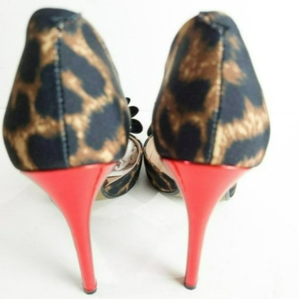 Betsy Johnson Prince-P Leopard Heels -7 - Picture 7 of 8